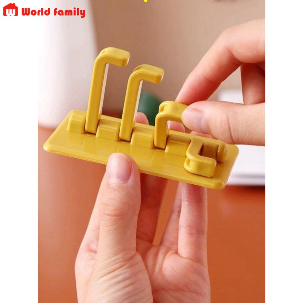 Móc Treo Đồ Dán Tường Đa Năng 4 Chấu Hình Cây Thông - Treo Chìa Khóa, Vật Dụng, Quần Áo