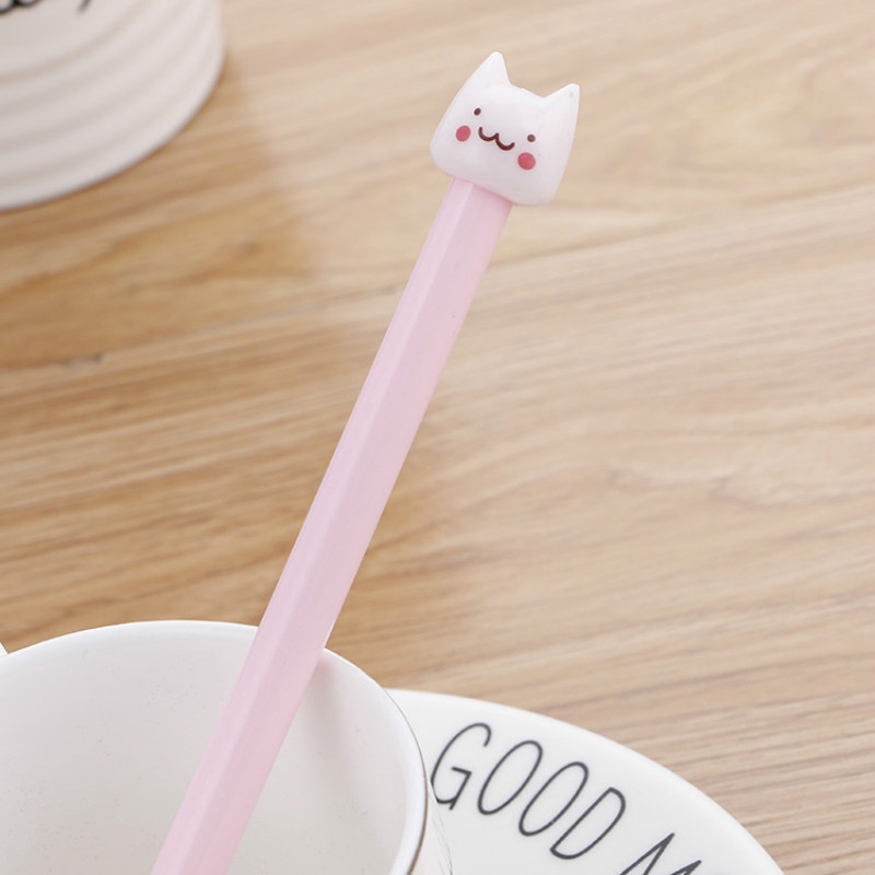 Bút Mực Gel Hình Mèo Dễ Thương Sáng Tạo
