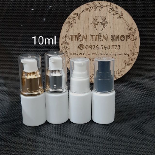 Chai thủy tinh sơn trắng 10ml đầu xịt giọt