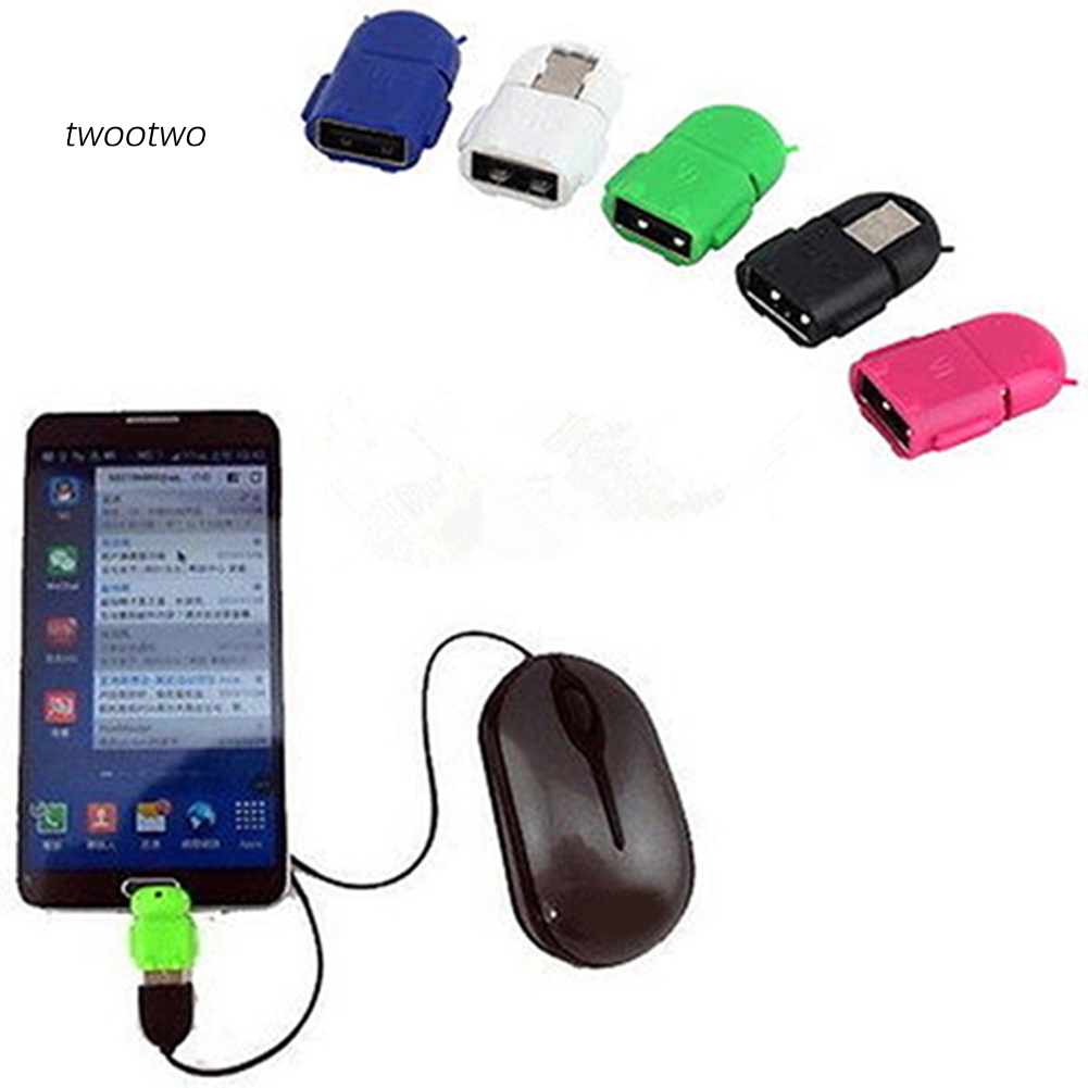 Haio| Đầu Chuyển Đổi Mini Micro USB Đực Sang USB 2.0 Cái OTG Cho Chuột Máy Tính