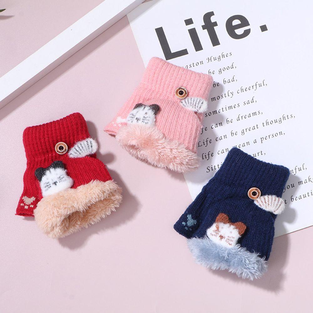 MIHAN1 Vỏ Bọc Găng Tay Lật Thiết Kế Dễ Thương Cho Bé Từ 3-6 Tuổi
