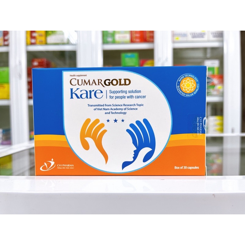 ✅[Chính hãng] Cumargold Kare giải pháp hỗ trợ cho bệnh nhân ung bướu (Hộp 30 viên)