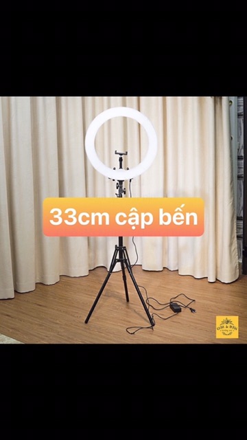 ĐÈN LED LIVESTREAM SIZE LỚN 33cm kèm chân cao 2,1m kẹp đt bảo hành 6 tháng