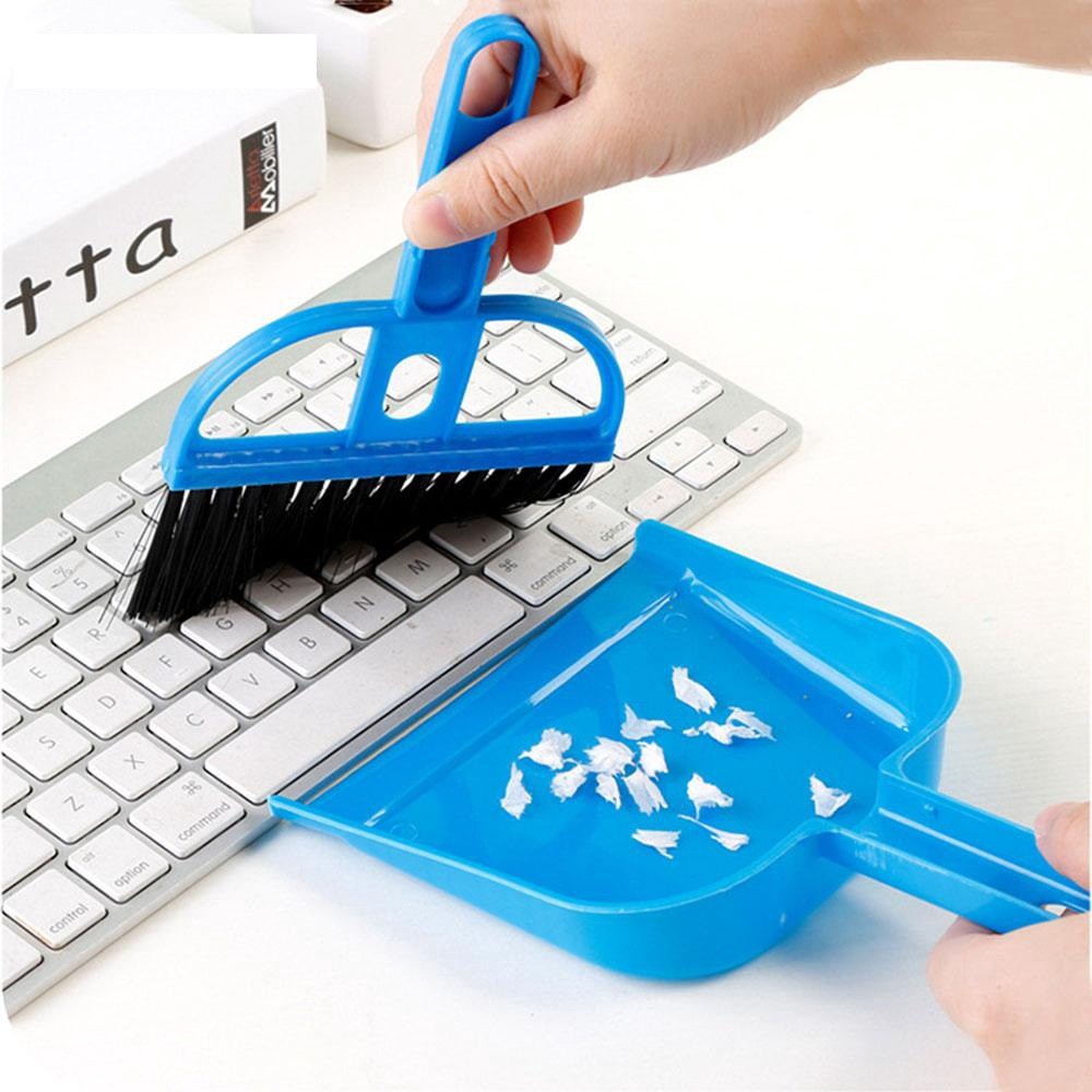 Dụng cụ vệ sinh nhà cửa thông minh 2 trong 1 MẪU MỚI, chổi quét dọn mini kèm đồ hốt rác giúp dọn sạch bụi bẩn