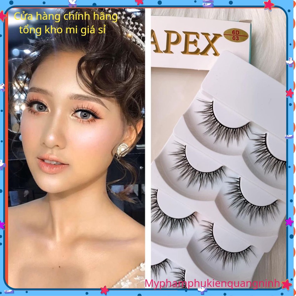 Mi Apex giả lông chồn 6D gồm nhiều mã hộp 5 cặp chuyên nghiệp, xịn xò cho cô dâu, khách tiệc