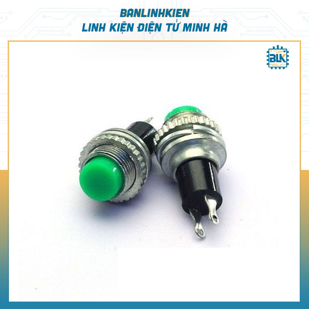 Nút Nhấn Đề 15MM Núm Xanh