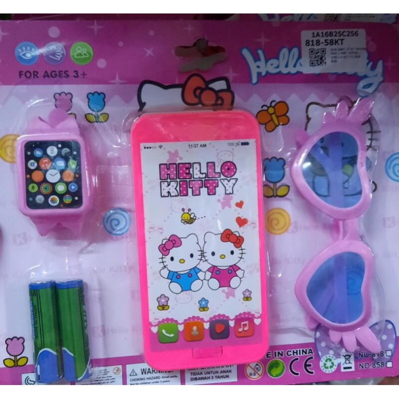 Đồ chơi mắt kiếng ,đồng hồ , điện thoại hello kitty