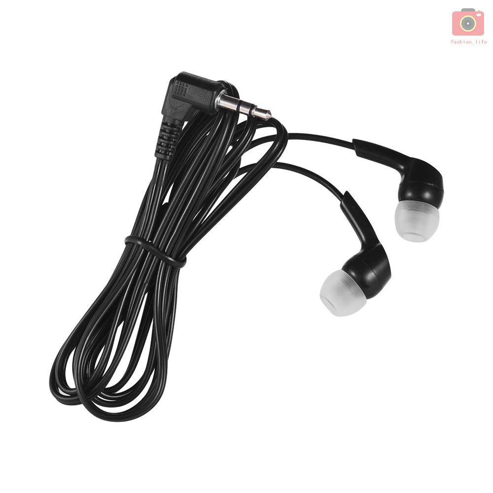 Tai Nghe Nhét Tai Có Dây 3.5mm Cho Điện Thoại Thông Minh Pc Laptop Tablet Đen