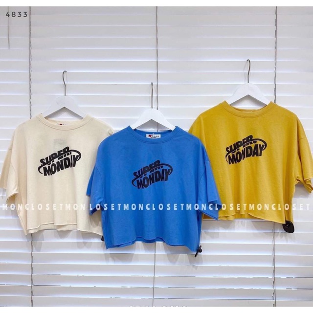 Áo croptop super monday T&Đ
