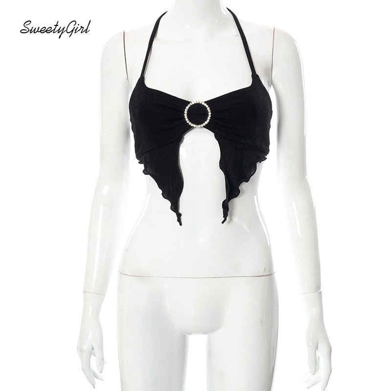 Áo hai dây đính đá màu sắc phong cách quyến rũ thời trang cho nữ