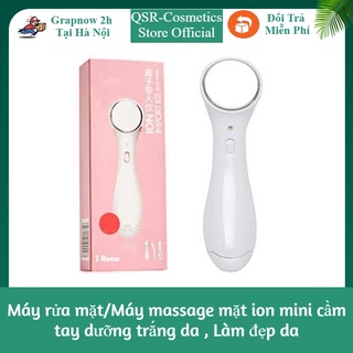 Máy rửa mặt/Máy massage mặt ion mini cầm tay dưỡng trắng da , Làm đẹp da