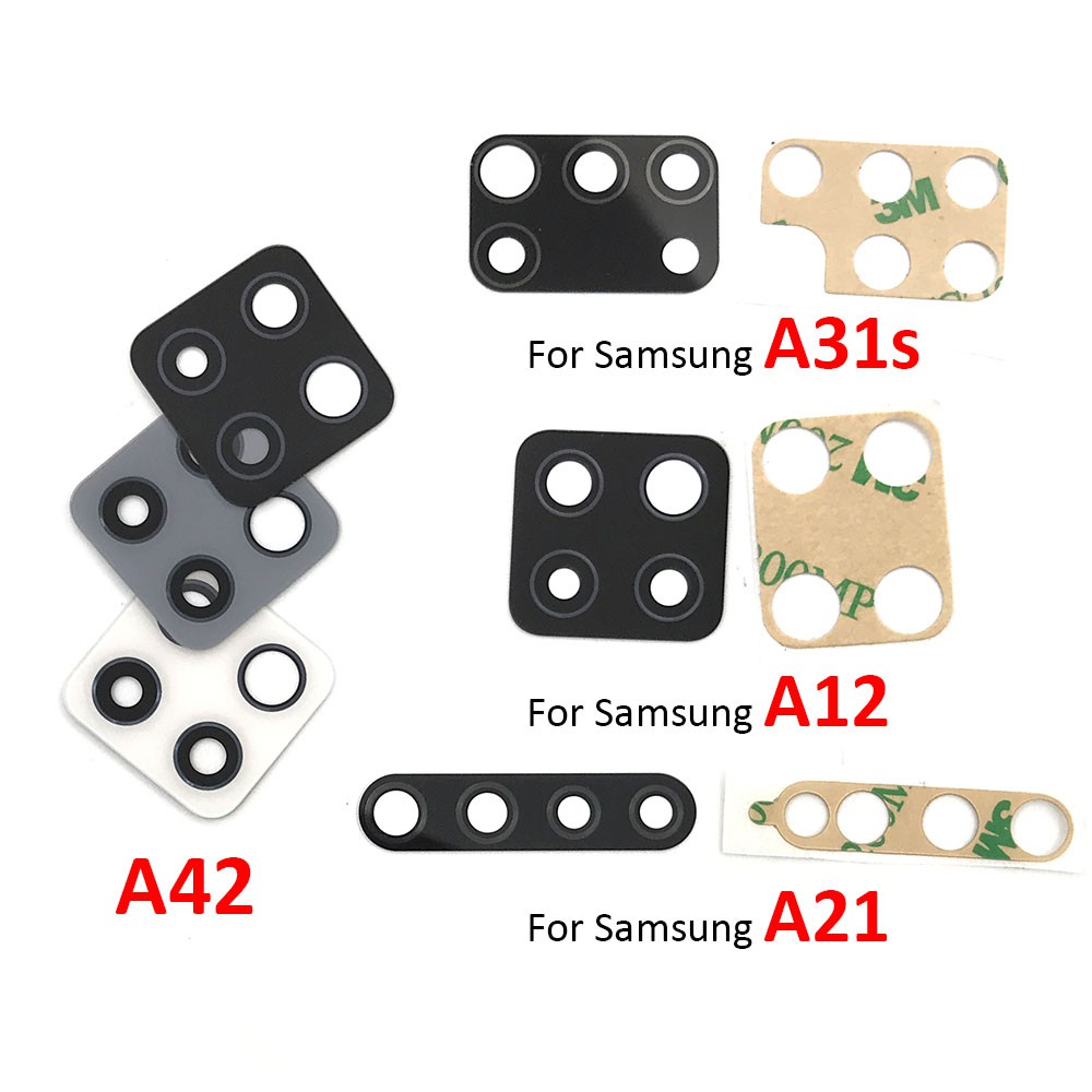 10Pcs Back Rear Camera Glass Lens With Glue For Samsung For Samsung Galaxy Note 20 Note 20 Ultra A01 A11 M31s A12 A21 A3