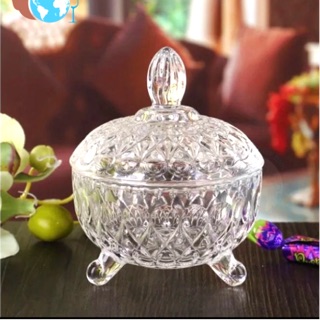 Thố thủy tinh / thố pha lê đựng mứt tết