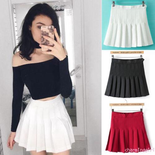 Chân váy xếp li màu trơn gợi cảm cho nữ | BigBuy360 - bigbuy360.vn