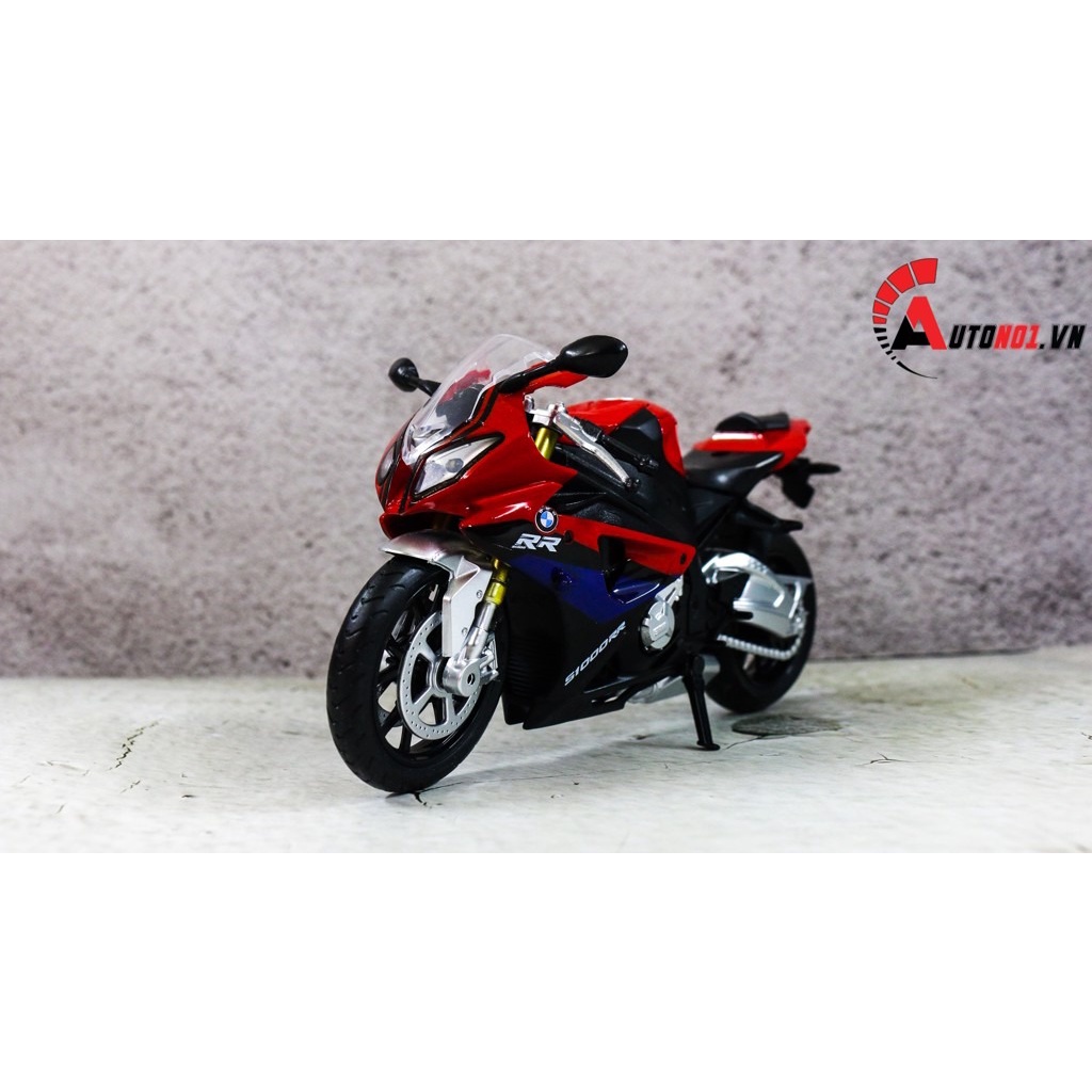 MÔ HÌNH BMW S1000RR S1000 2020 WHITE BLUE 1:12 HUAYI ALLOY 7065