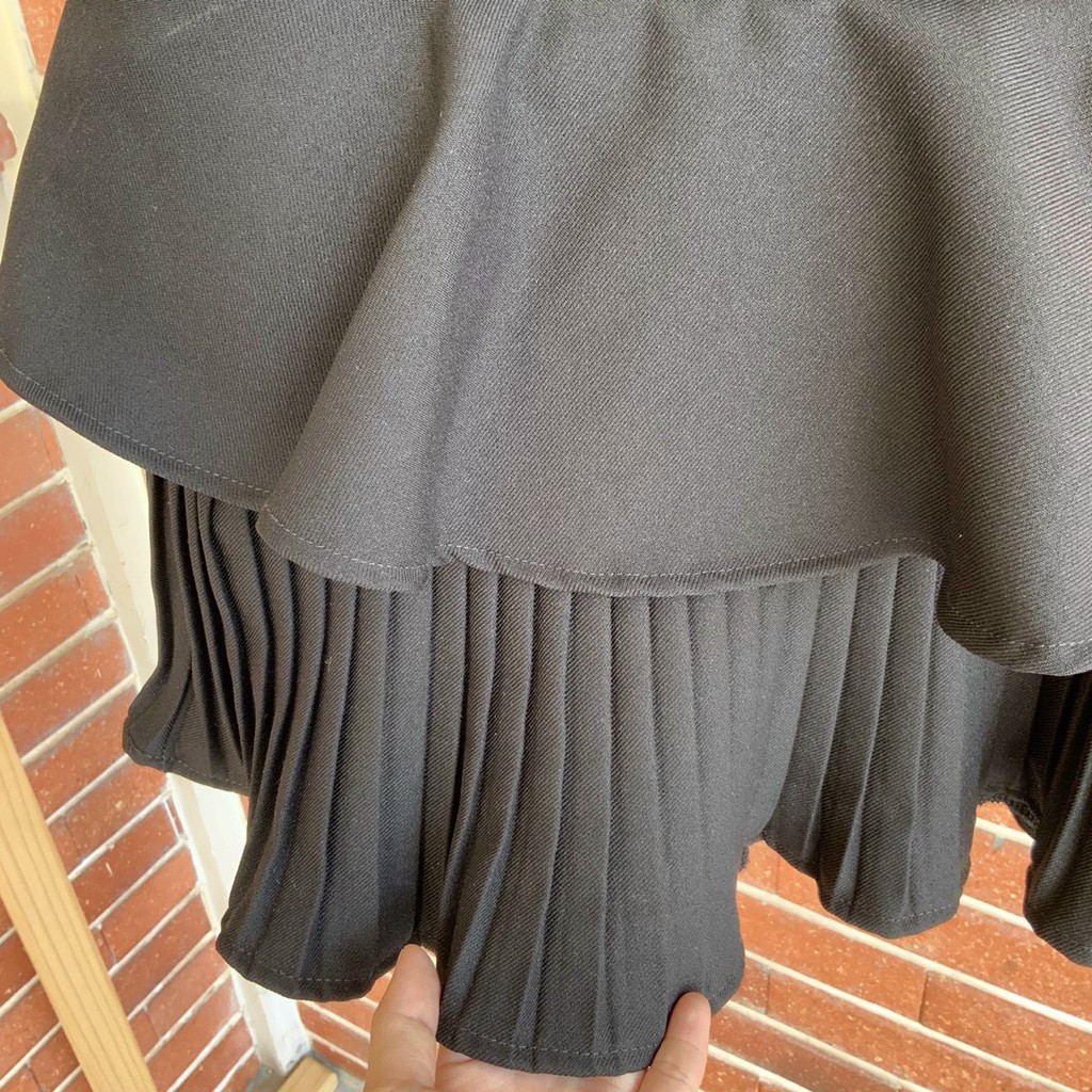 chân váy dập ly dưới chất tuyết mưa mềm ảnh thật xinh xắn