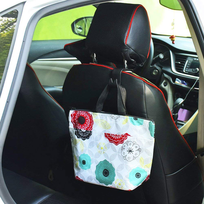 Set 2 móc treo đồ gắn sau ghế xe ô tô tiện lợi