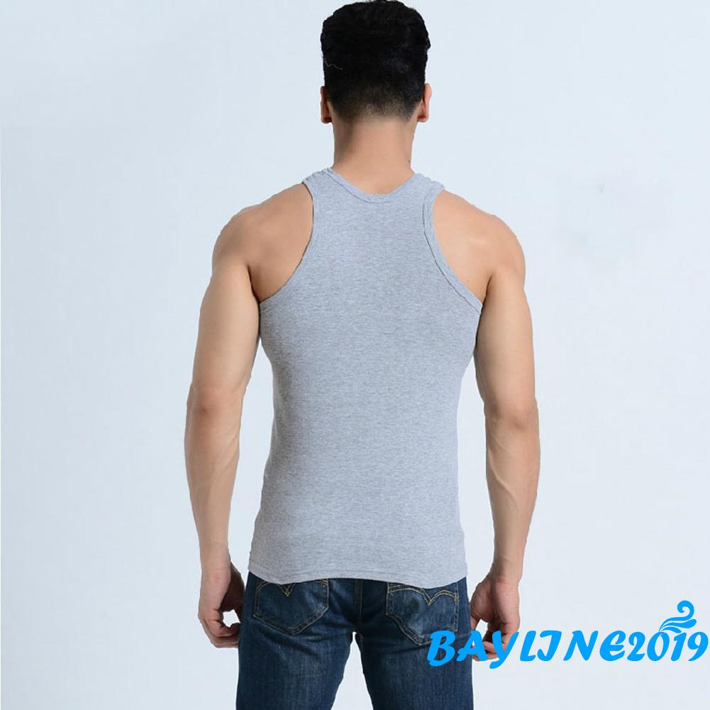 Áo ba lỗ thể thao màu sắc đơn giản cho nam