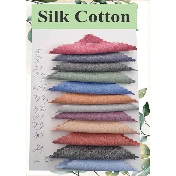 Vải silk cotton