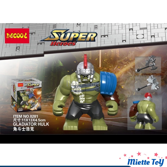 MIE Lego Minifigures Batman Fighter Avengers Hunk Building Block Toy Figure