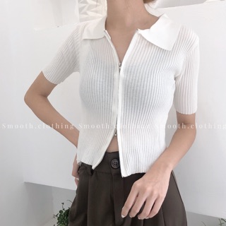 Áo len kéo khoá 2 đầu