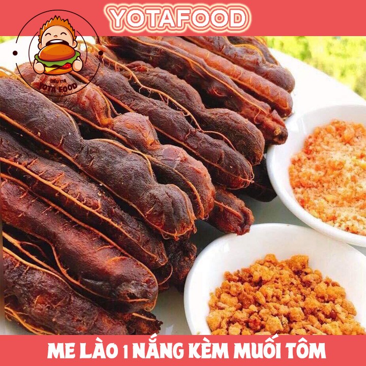 Me lào muối tôm 1 nắng nguyên trái loại ngon ( sấy khô ráo nước ) – 500 gram | Yotafood