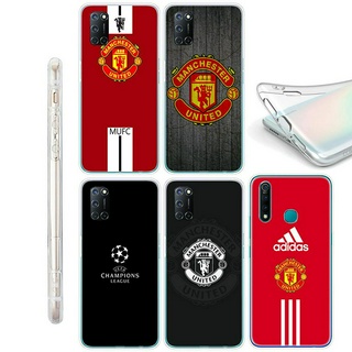 Ốp silicon họa tiết logo đội bóng Manchester United cho Samsung Galaxy A71 A70 M20 A6 Plus A7 A8 A9 2018 A6+ S7 Edge