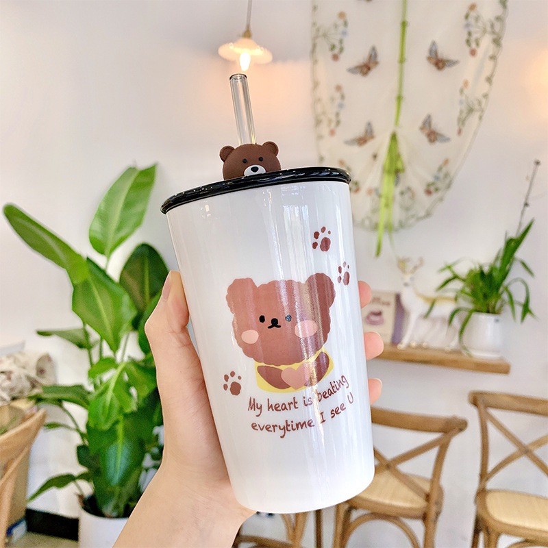 ly sứ có ống hút