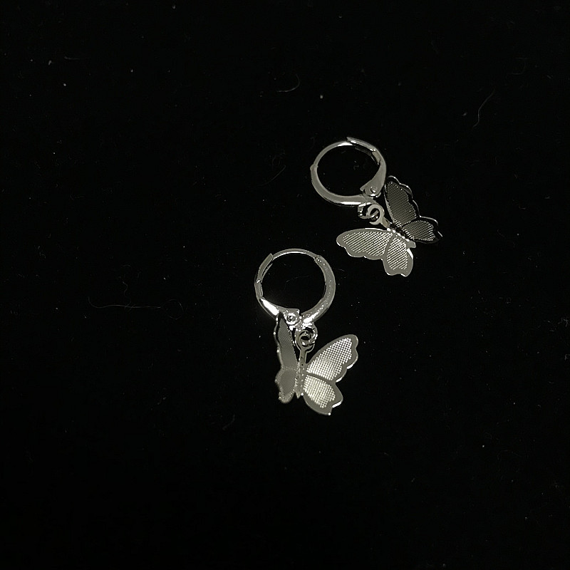 Bông tai hình bướm đơn giản cho nữ