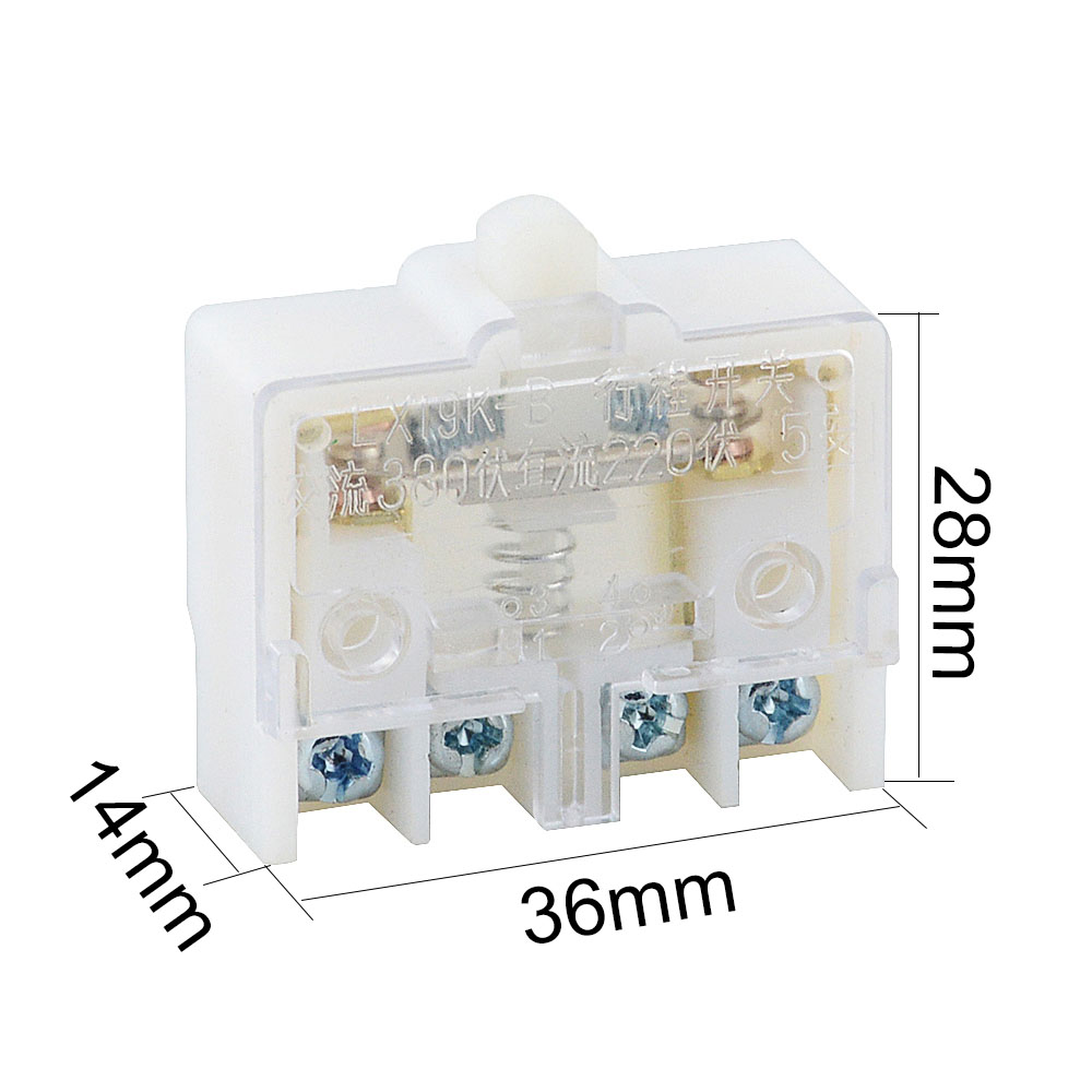 Set 5 Công Tắc micro lx19k-b 4 Vít ac 380v 5a 1no 1 Nc Chuyên Dụng