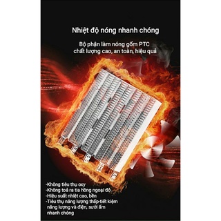 Quạt Sưởi Gốm Mini Công Nghệ Ceramic-Công Suất 500W
