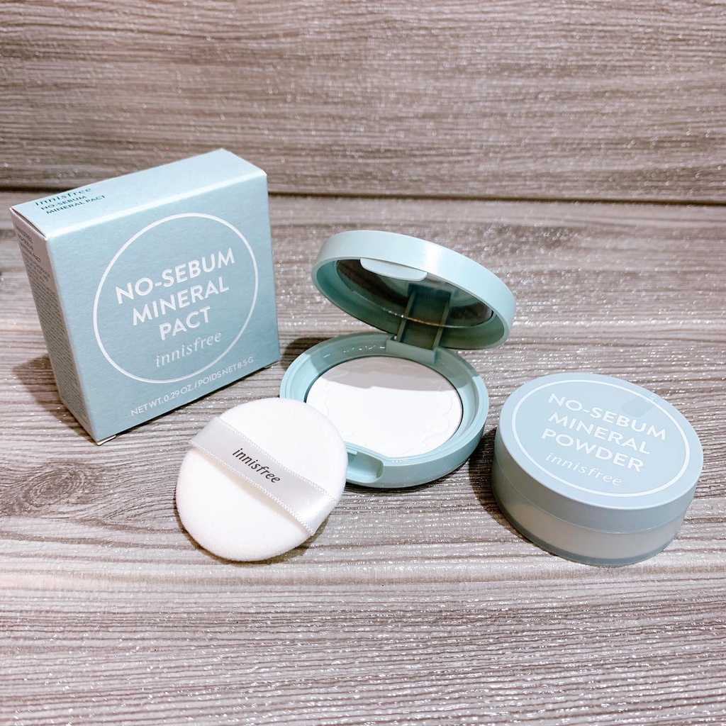 Phấn phủ bột kiềm dầu NOSEBUM INNISFREE MINERAL