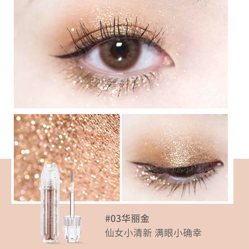 Bảng Phấn Mắt Bóng Lưu vực 【Buy One get free] Net celebrity with the same type of pearlescent liquid eye shadow student pen glitter lying silkworm high gloss waterproof [pre-sale: sent out on May 15]