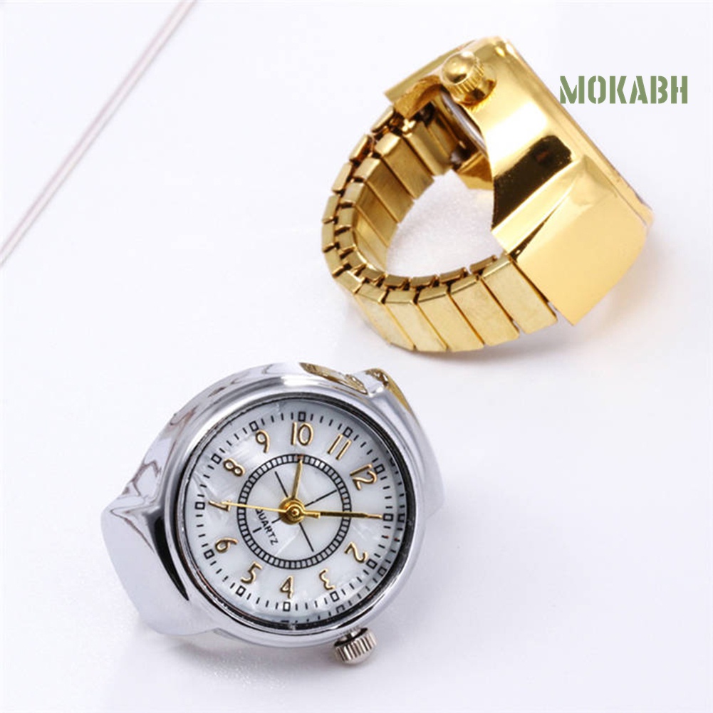 Nhẫn Đồng Hồ Đeo Tay Mặt Tròn Thời Trang Dành Cho Nam Và Nữ