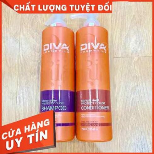 CẶP DẦU GỘI DIVA CAM PHỤC HỒI VÀ GIỮ MÀU ORGANIC