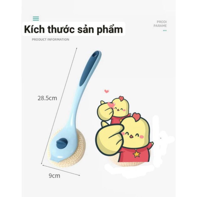 Cọ xoong đa năng . thiết kế tay cầm thông minh