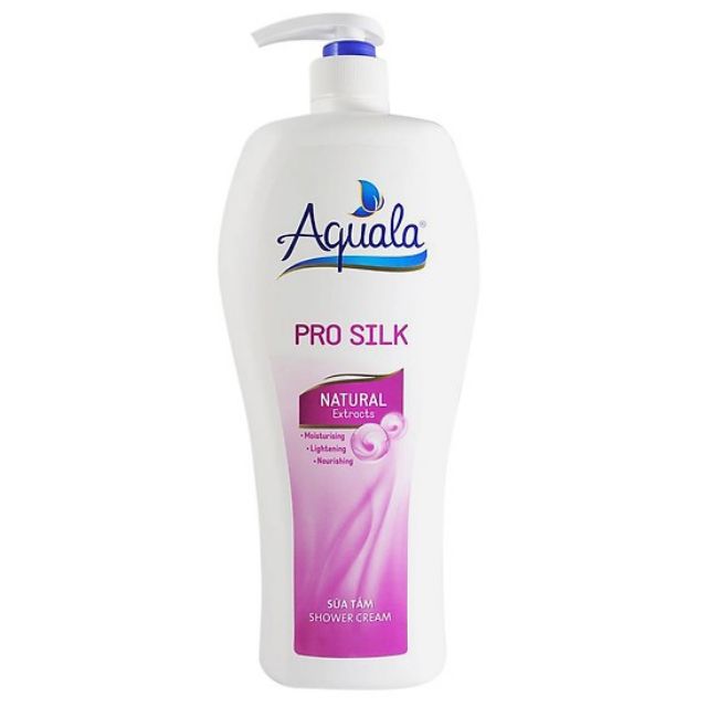 Sữa Tắm Aquala Pro 1.2L Thiên Nhiên Nhiều Loại(Bơ Hạt Mỡ/ Lựu/ Silk - dưỡng trắng da ẩm mềm mịn nữ giá rẻ thơm