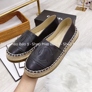 Giày slip on cn da mịn đế cói fullbox