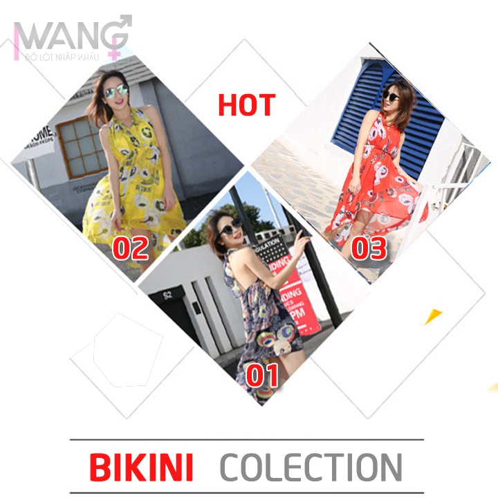 Bộ bơi đi tắm biển nữ Bikini 2 mảnh (set 3 đồ áo bra, quần lót và váy) 2920 | BigBuy360 - bigbuy360.vn