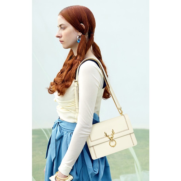 Túi đeo chéo nữ Nucelle đẹp thời trang charm hươu vòng tròn ViAnh Store 1172012