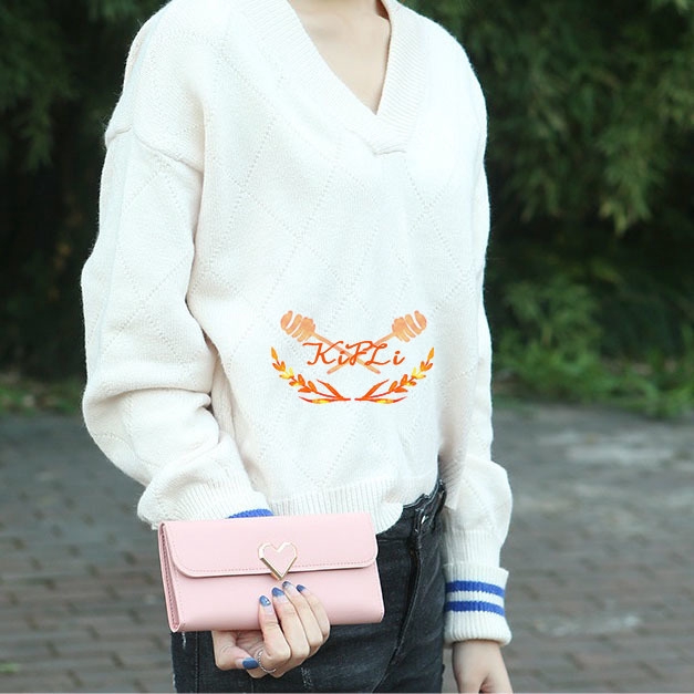 Ví Da Dài Thời Trang Thiết Kế Khoá Hình Trái Tim Cho Nữ