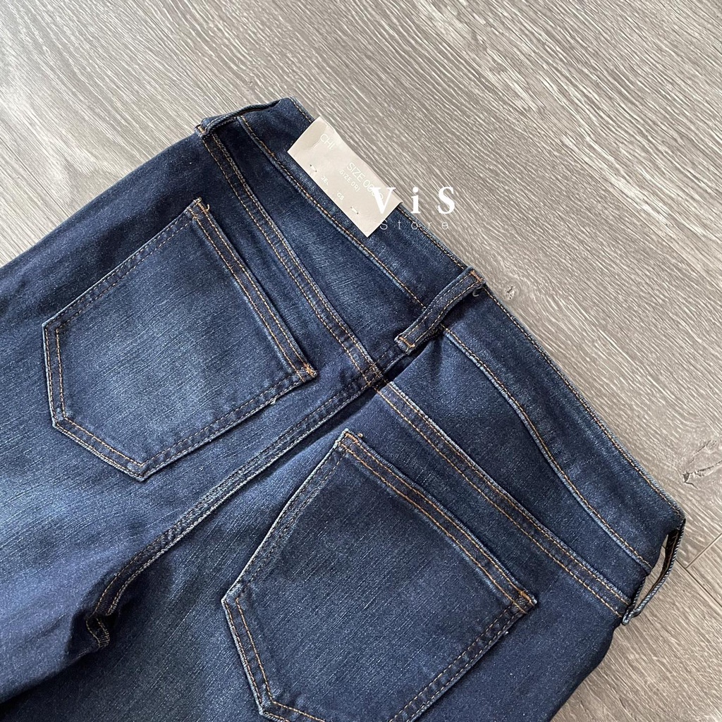 Quần jeans nữ màu xanh dáng skinny