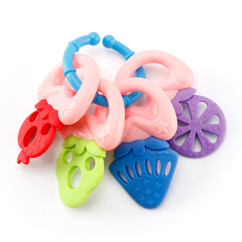 Que Ngậm Nướu Cho Bé 0-6 - 12 Tháng Tuổi Bằng Chất Liệu Silicone