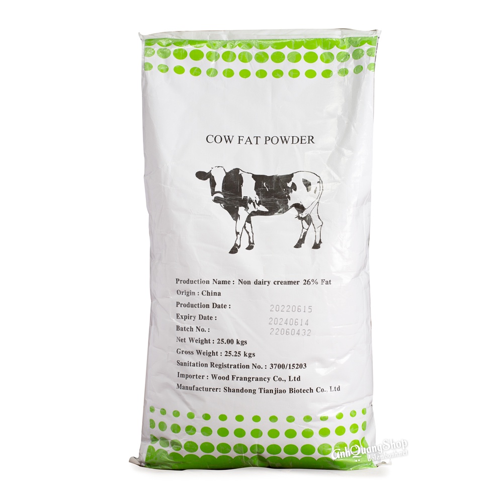 Kem không sữa 26% Béo bò đen bao 25kg