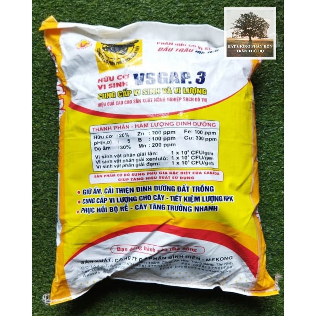 PHÂN HỮU CƠ VI SINH VSGAP.3 ( MK N.8 ) - BAO 10KG