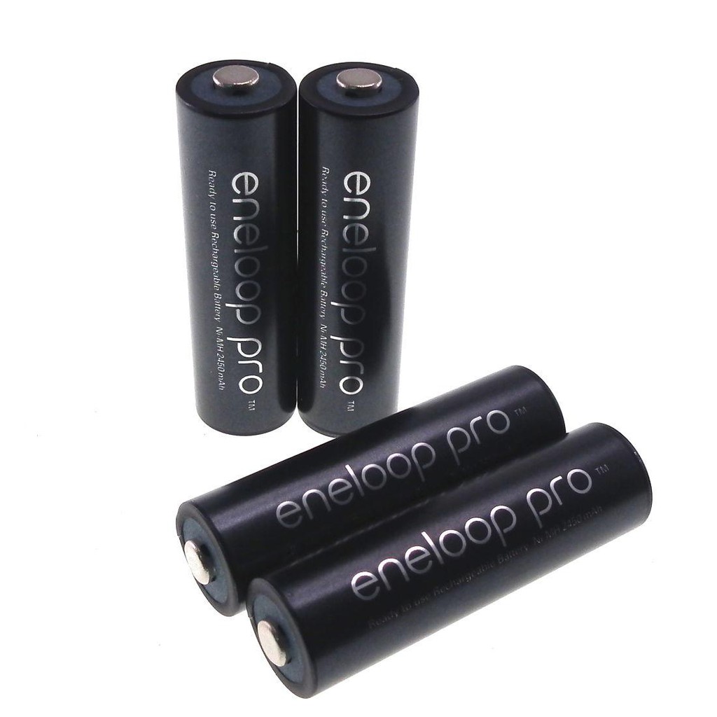 Vỉ 4 pin sạc AA Panasonic Eneloop Pro 2550mAh JAPAN - box nội địa (Đen)