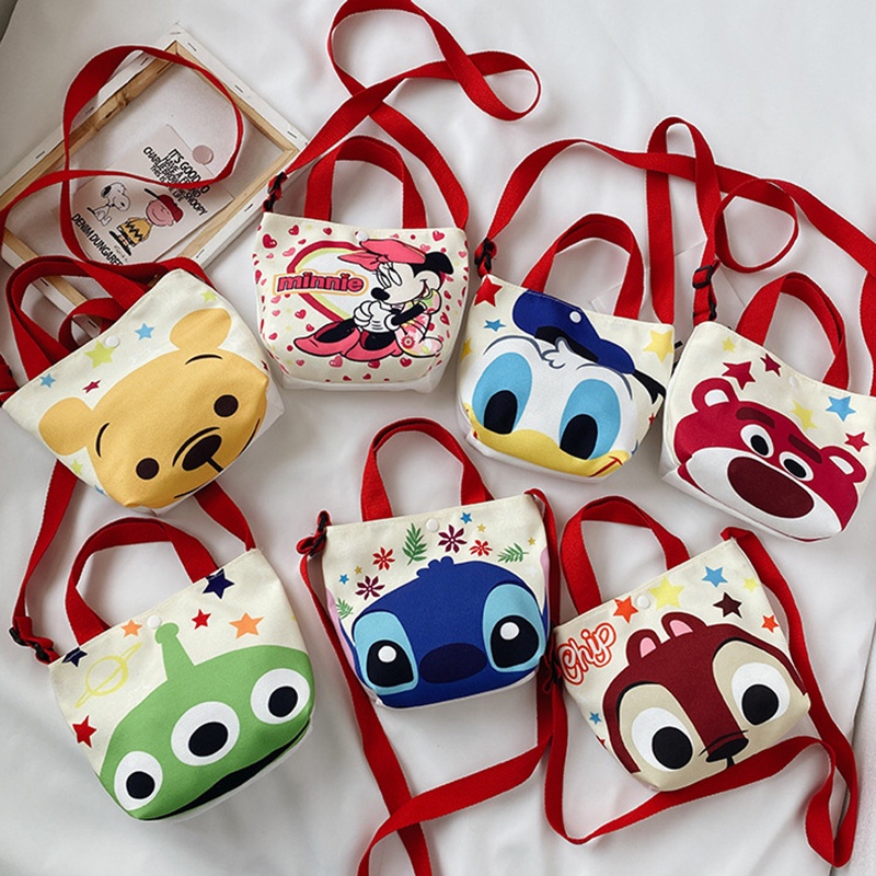 Túi Đeo Chéo Vai In Họa Tiết Hoạt Hình Dễ Thương Thời Trang Cho Bé Gái
