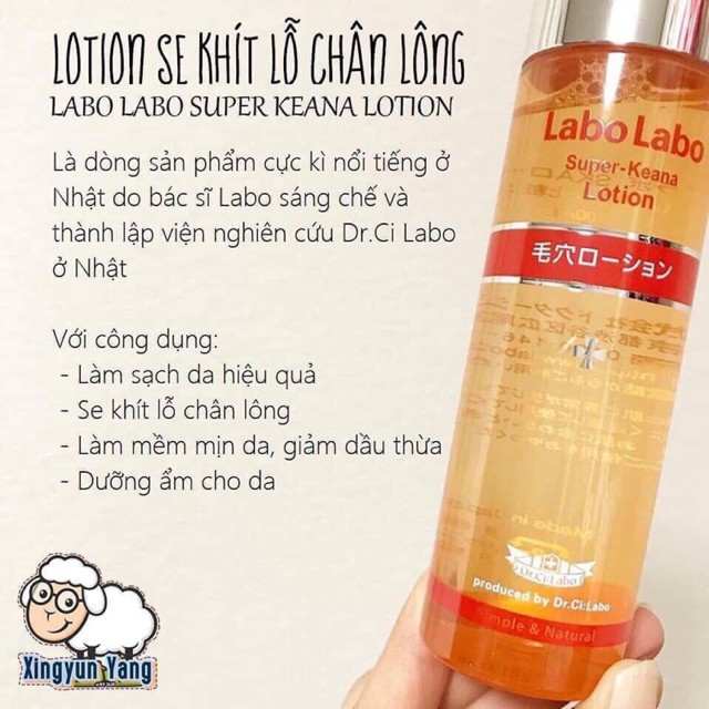 (Có bill) Nước hoa hồng LaboLabo Lotion - làm sạch sâu, se khít lỗ chân lông