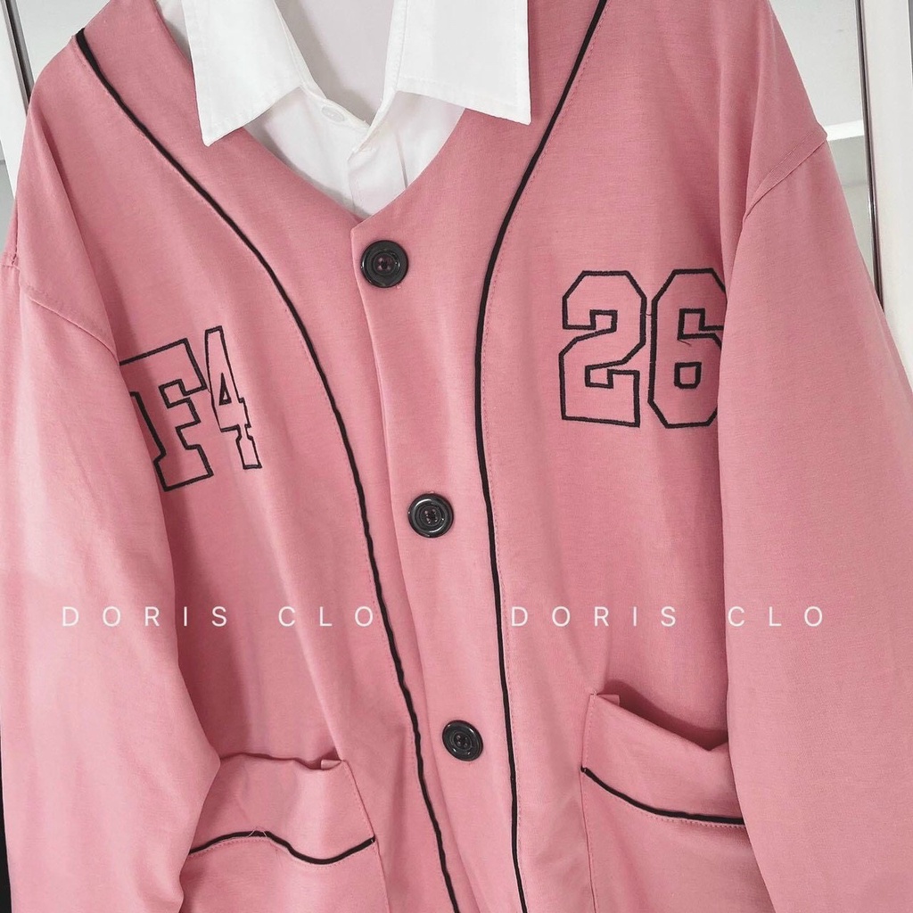 Áo khoác cardigan nỉ ngoại logo in nổi F4 26 siêu đẹp - Shop3nunisex
