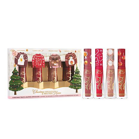 Too Faced - Set Son 4 Cây Too Faced Christmas Snuggles &amp; Melted Kisses Liquid Lipstick Set